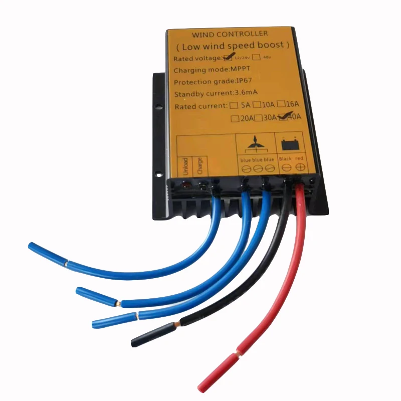 regulador de carga para moinho vento gerador 30a 40a 12v 24v 02