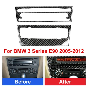 

Carbon Fiber Air Conditioning CD Panel Cover Trim For BMW 3 Series E90 2005-2012