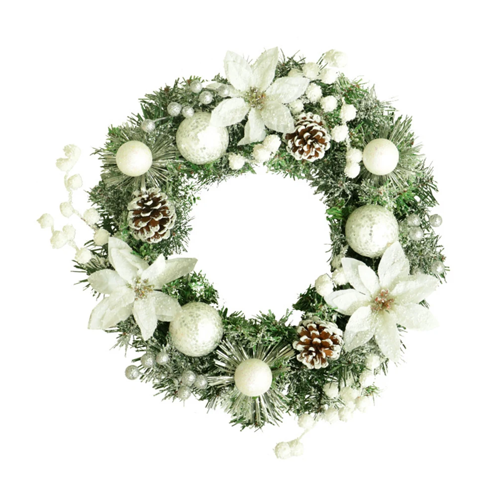 

Rattan Berry Maple Leaves Wreath for Thanksgiving Days Decor Wall Flower Wreath Autumn Flower Rings for Christmas Decorations