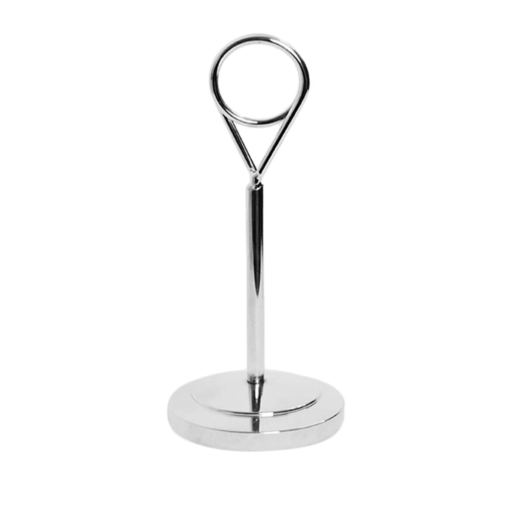 Stainless Dining Table Meal Card Holder Hotel Number Clip Business Card Clip Restaurant Menu Holders for Party Wedding Events