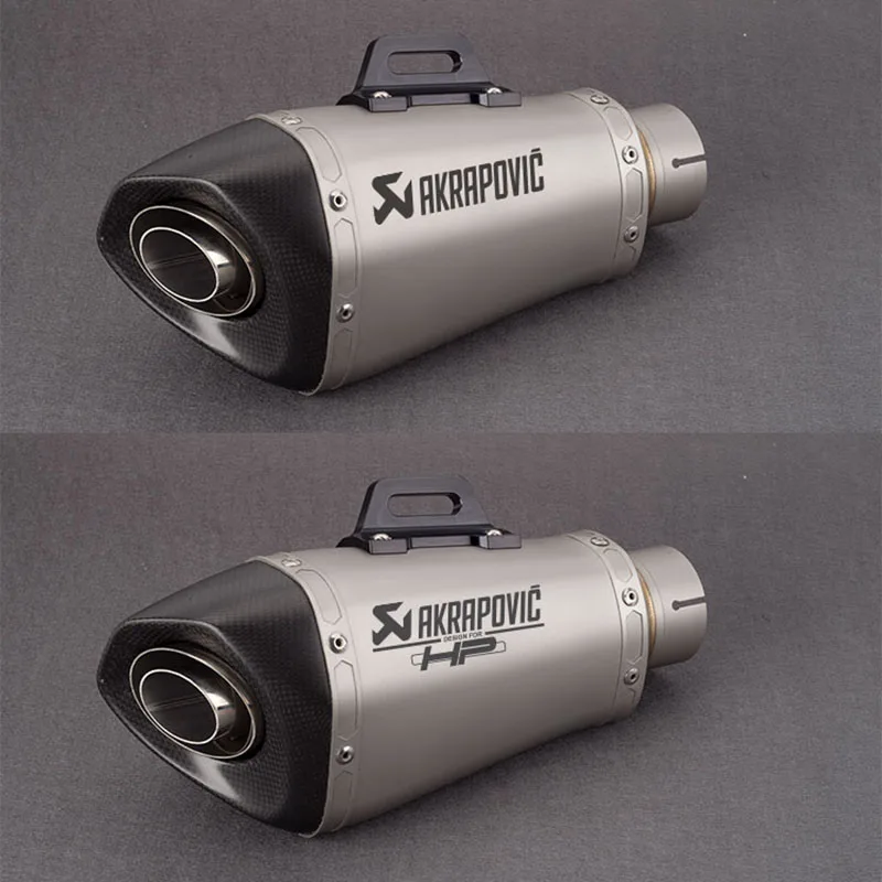 

51mm 61mm motorcycle carbon fiber exhaust pipe muffler Akrapovic exhaust with DB killer escape moto S1000RR Z900 GSXR750 S1000XR