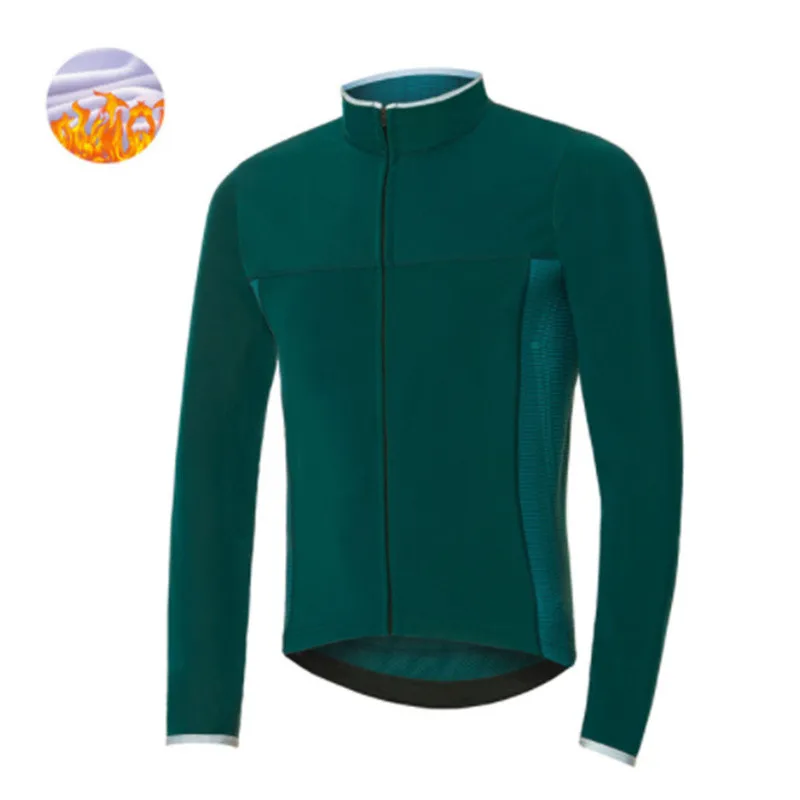 Thermal Fleece Bicycle Shirts Long Sleeve Cycling Jerseys  2021 Hot Selling Winter Bike Tops For Men Pro Team Racing Clothing 2
