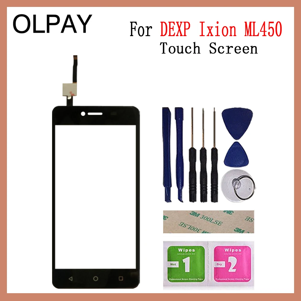 OLPAY 5,0 ''сенсорный экран для DEXP Ixion ML450 сенсорный экран стекло дигитайзер панель объектив сенсор стекло инструменты Бесплатный клей и салфетки