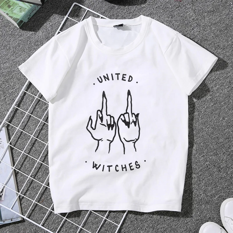 Футболка Харадзюку, женская футболка с принтом феминизма, футболка для девочек, Повседневная футболка с графическим принтом для девочек, гранж, эстетическая футболка для женщин - Цвет: 2366