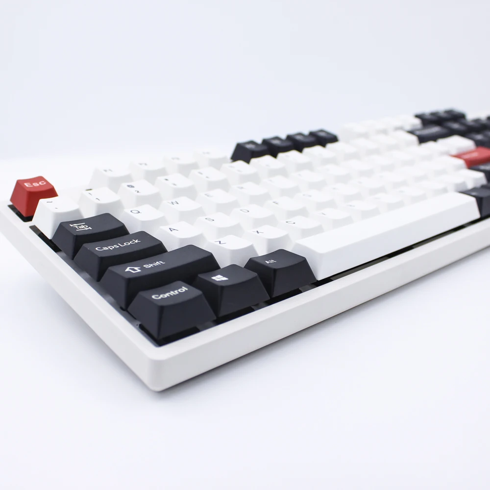 MP краситель-сублимированный черный/красный keycap 87/108 клавиш толстые клавишные колпачки pbt выключатель MX вишня/NOPPOO/Флик механическая клавиатура колпачка