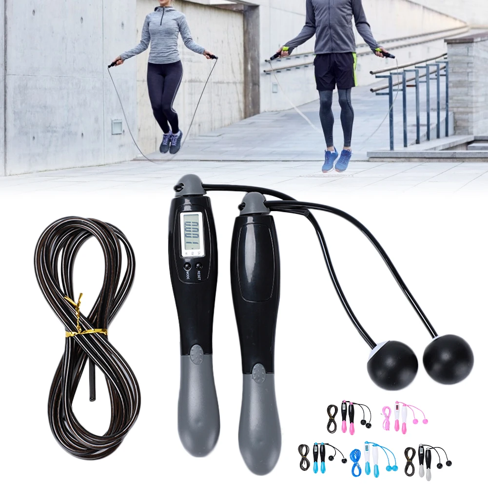 Cordless Jump Ropes with Smart Counter Digital Skipping Rope Jump Rope with 4 Modes Fitness Body