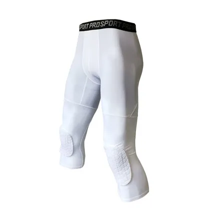 Men's Basketball Padded Tights Pants 