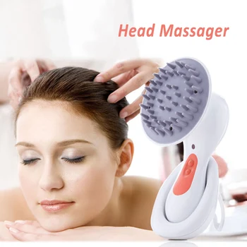 

DropShipping Electric Scalp Massager Soft Silicone Head Massage Comb Waterproof Shampoo Cleansing Brush Health Care Tool