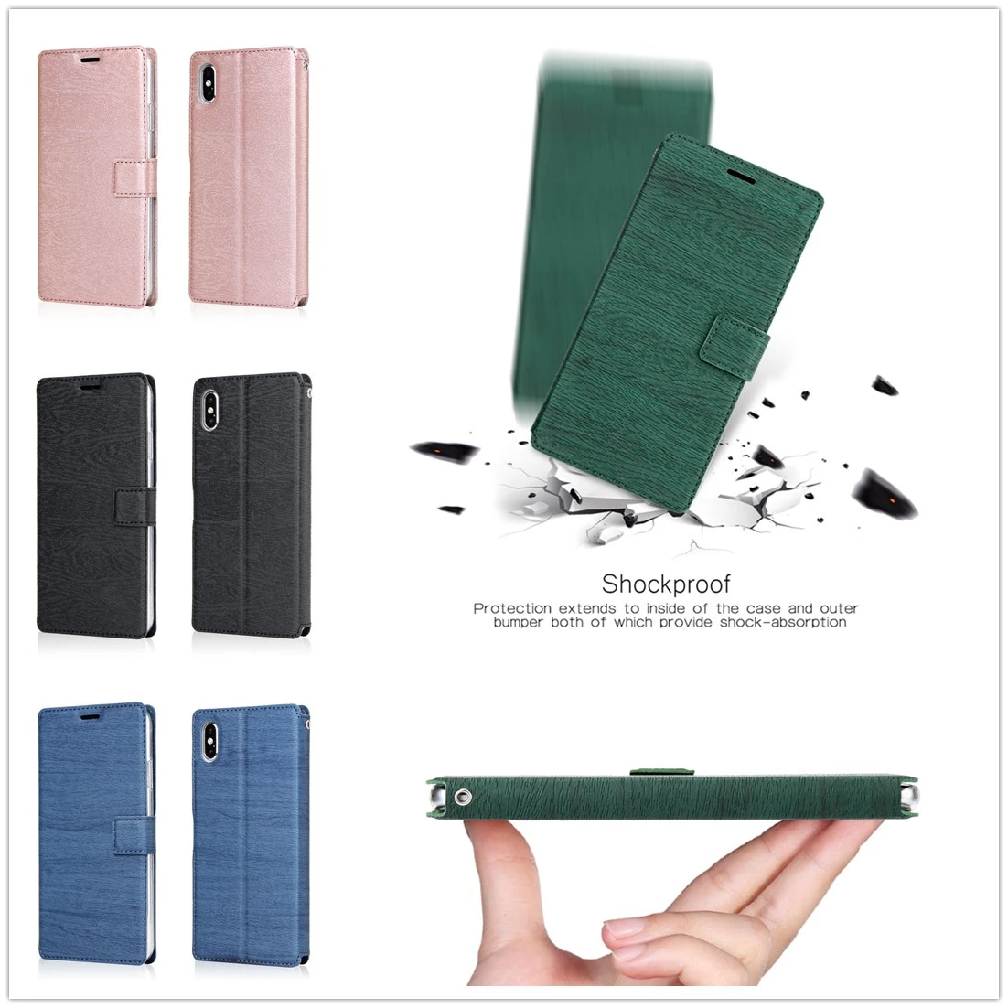 Кожаный чехол Xs с рисунком дерева для iPhone 8, 7, 6, 6S Plus, X, Xr Max, чехол, сплошной цвет, флип-книжка, роскошный бизнес(без логотипа), чехол для телефона