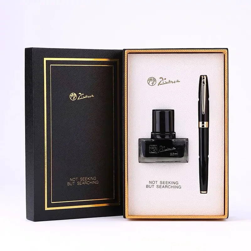 

Picasso 717 Pen Business Office Financial Pen Calligraphy Calligraphy Metal Fountain Pen Pencil Box Small Ink Gift Set