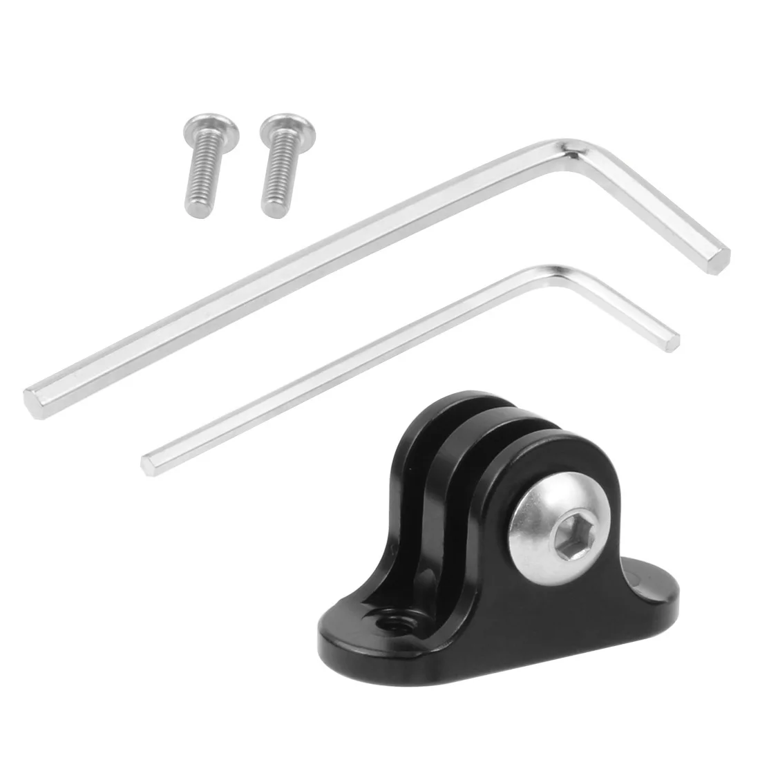 Action-Kameras-Halterungsadapter für GoPro für Garmin Edge 520 1000, Fahrradlenker-Verlängerungshalterung, schwarz, feste Basisunterstützung – Detail 1