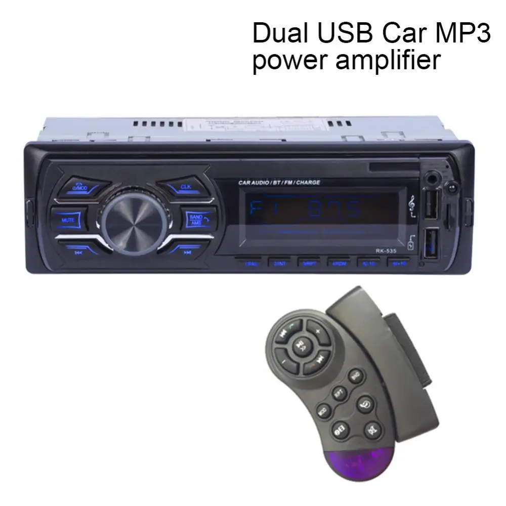 RK-535 Dual USB MP3 плеер универсальный автомобильный Micro-SD карта u-диск аудио FM радио