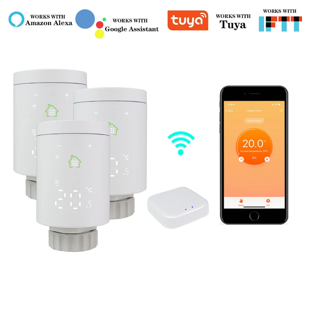 Wifi Zigbee умный радиатор привод клапан термостат программируемый контроль