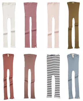 

Minimalisma Kids Girls Leggings For Toddler Child Cotton And Silk Clothes Ribbed Skinny Pants 2020 Autumn Winter New Arrivel