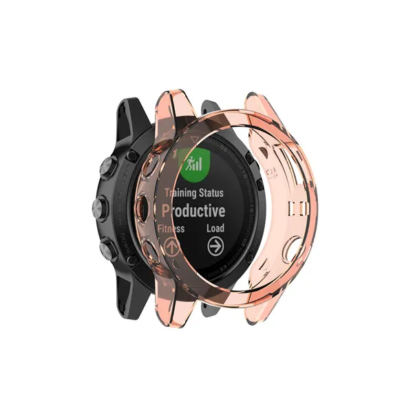 Мягкий ультра-тонкий кристально чистый ТПУ защитный чехол для Garmin Fenix 5 5S 5X gps Смарт часы аксессуары Fenix5 Оболочка Чехол s - Цвет: Orange