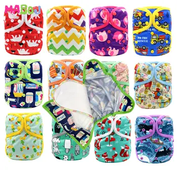 

MABOJ Diaper Cover Couche Lavable Bebe OS One Size Cloth Diapers Baby Covers Newborn Nappy Waterproof Double Gusset Washable