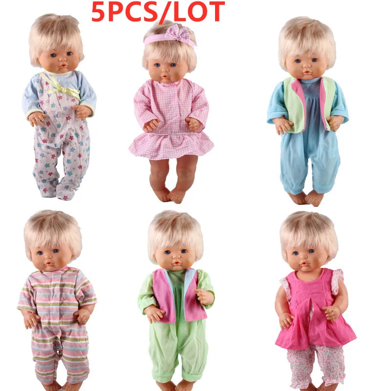 41 см Nenuco Одежда для кукол Nenuco Ropa y su Hermanita DIY платье 5 шт./лот Смешанное платье комбинезон для 16 дюймов My Little Nenuco кукла