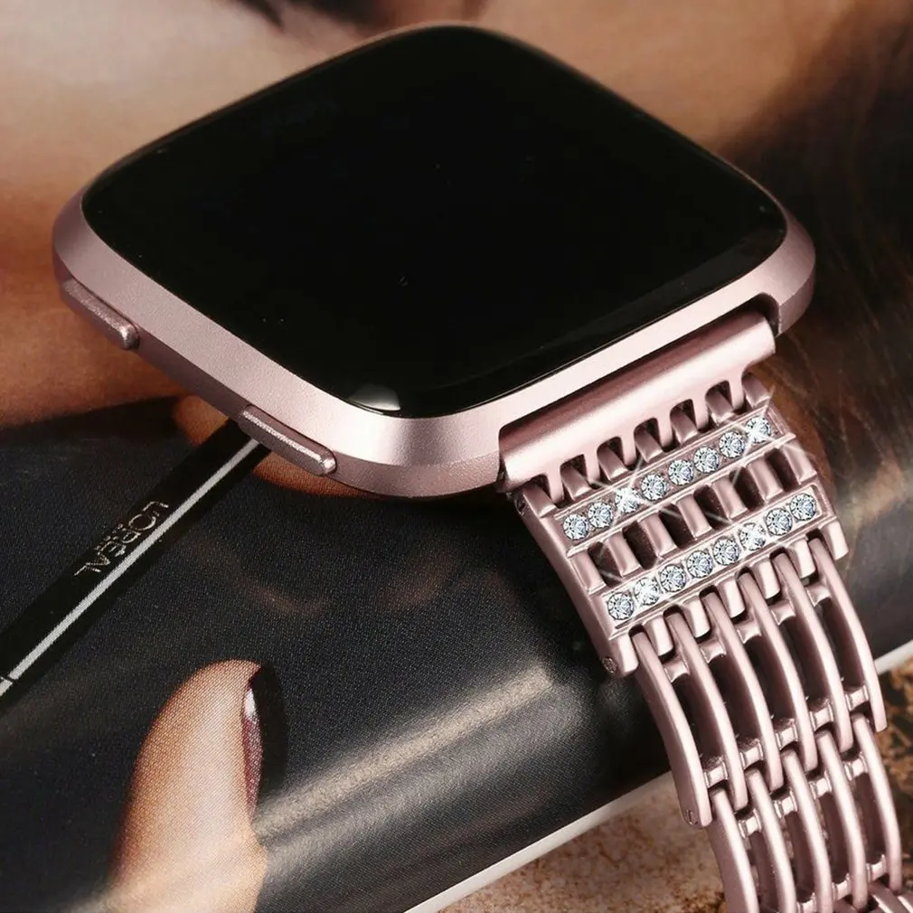 Браслет совместим с Fitbit Versa тканый металлический браслет часы специальное издание замена Браслет Классический квадратный