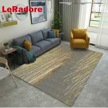 

LeRadore Modern Abstract Lines Graffito Design Floor Rugs Bedroom Mat Anti-slip Home Decor Antistat Carpet for Hotel 200*300cm