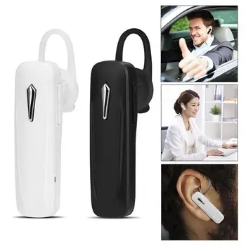 

1Pc Ear Hook Bluetooth Earphone Stereo Bass Bluetooth Headset Handsfree Earloop Wireless Earpiece With Mic For All Smart Phones