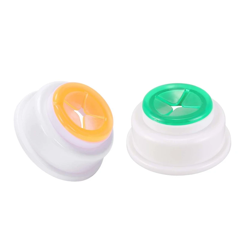 

2 Pcs Self-Adhesive Back Pad Cloth Tea Towel Holder Rubber Push in for Kitchen Bath, Orange & Green