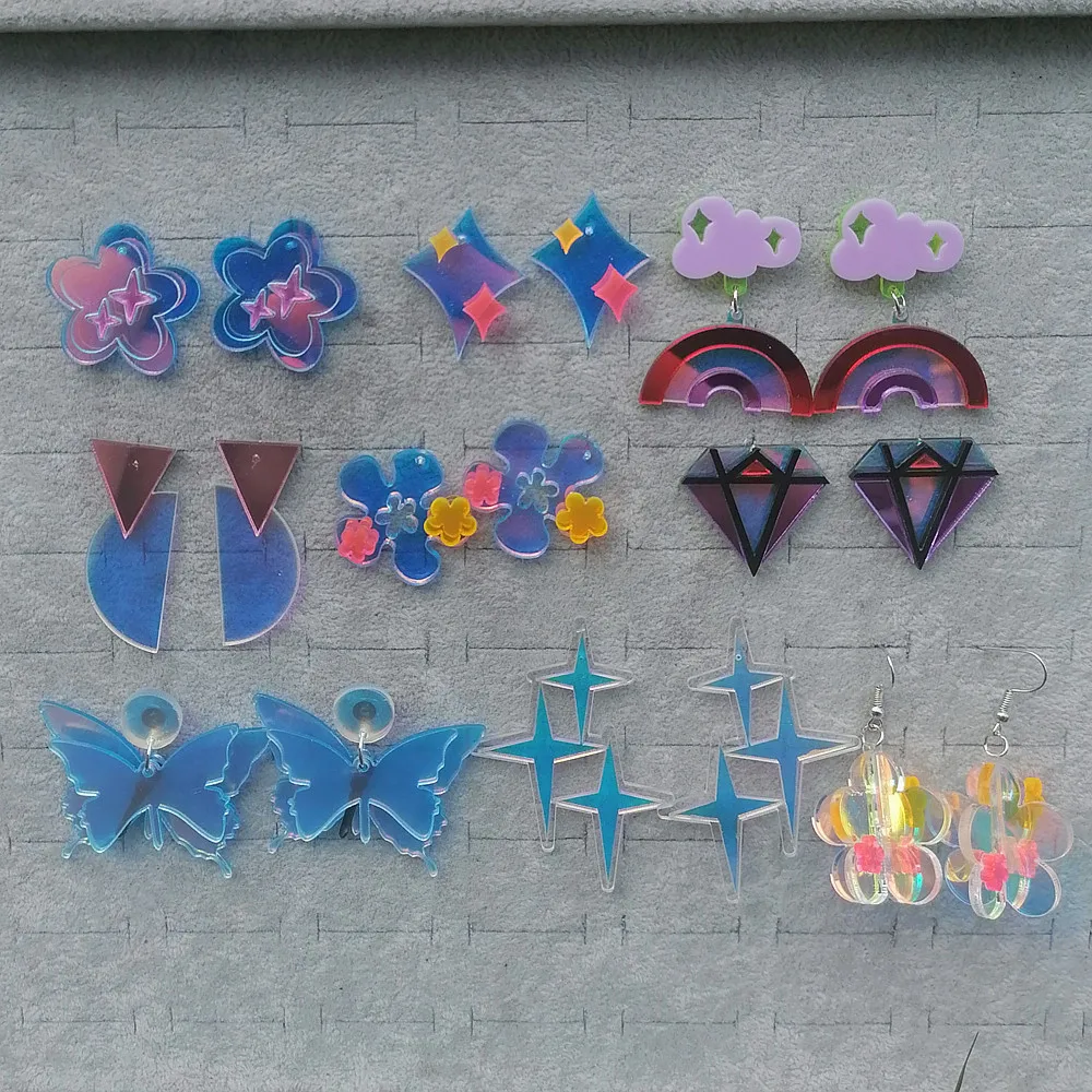 Dangle Earrings Drop Earrings Butterfly Earrings Acrylic Earrings Geometric Earrings For Women