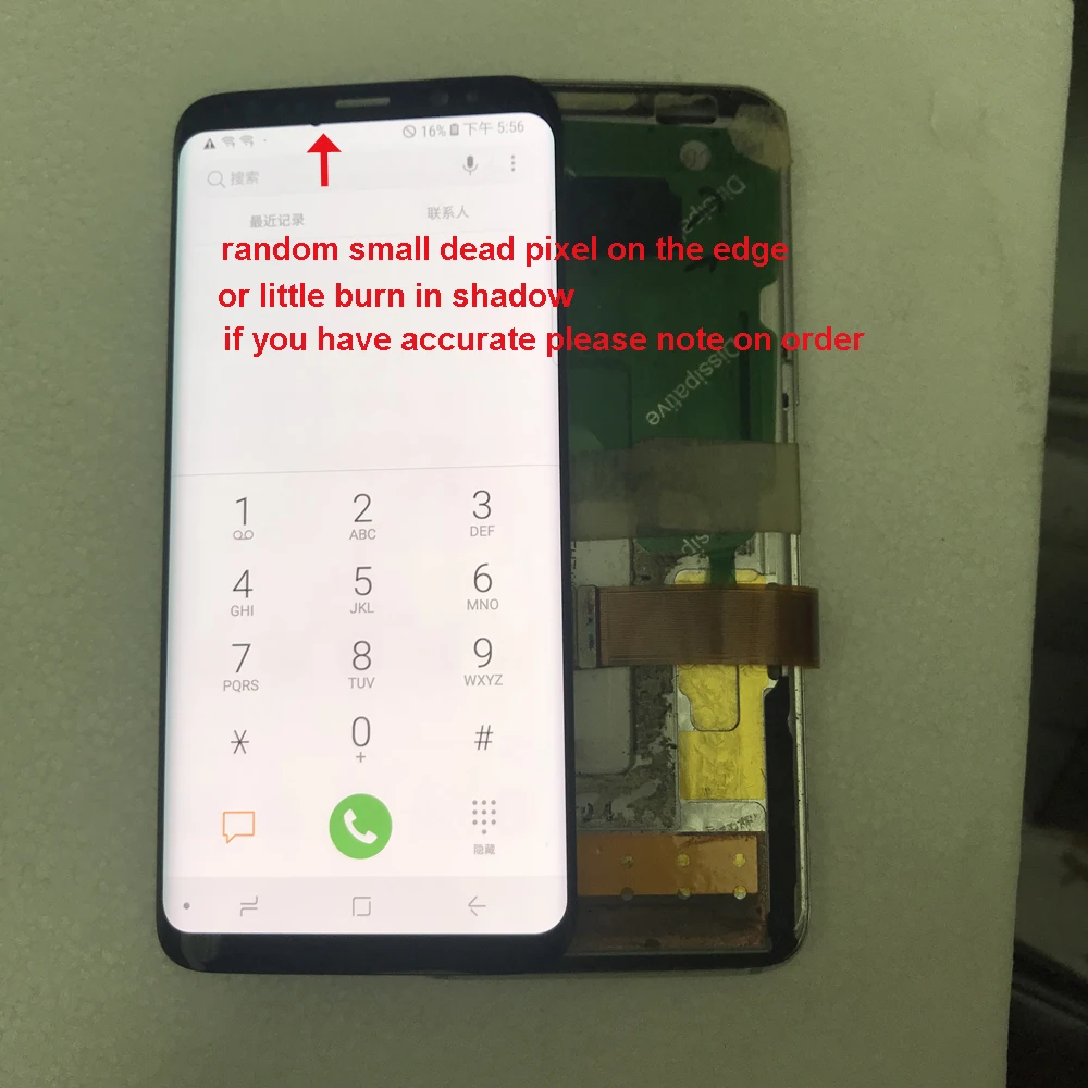 AMOLED дисплей для SAMSUNG S8 LCD + сенсорный экран дигитайзер Замена GALAXY Plus ЖК с