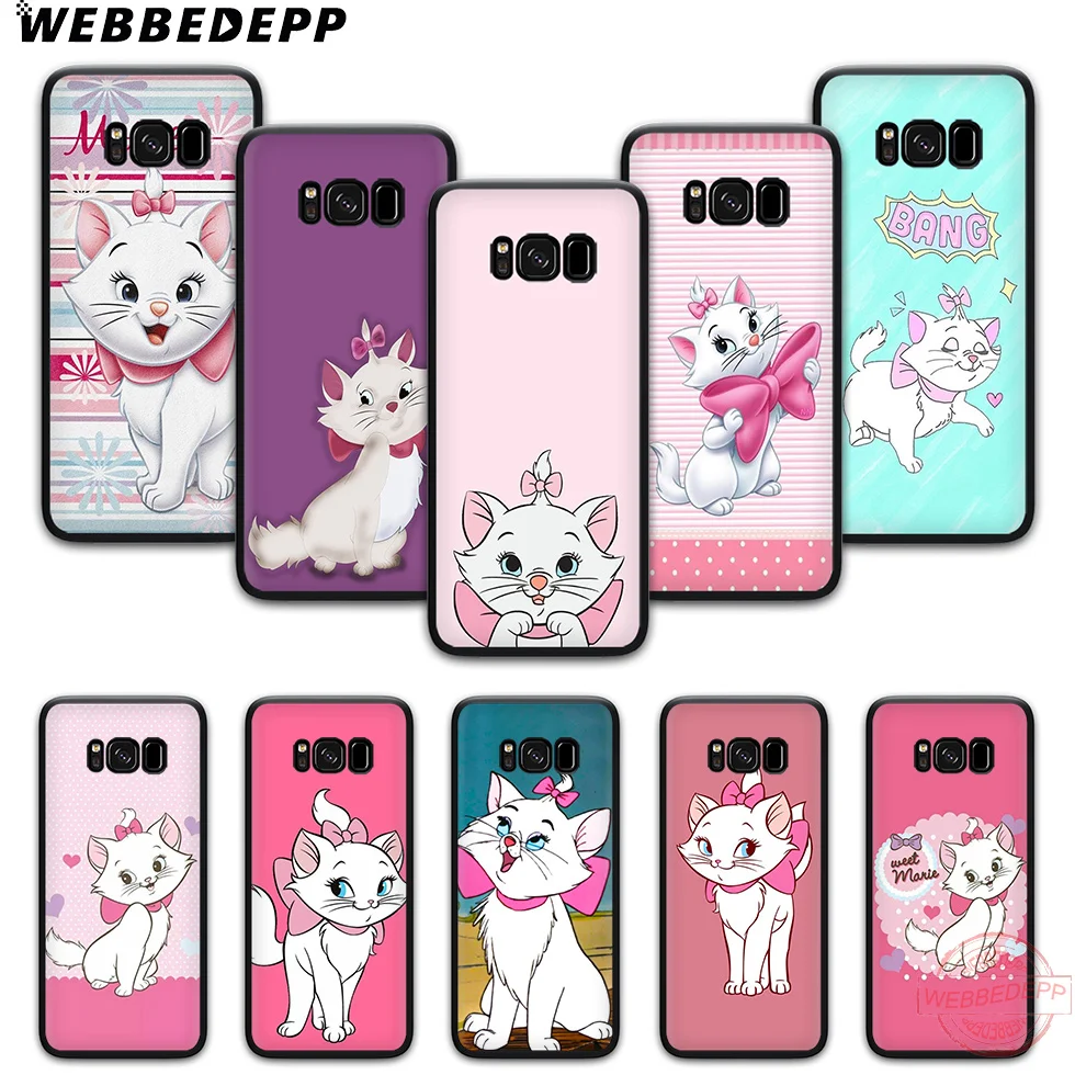 WEBBEDEPP AristoCats Marie Cats Soft Phone Case for Samsung S6 S7 Edge S8 S9 S10 Plus J4 J6 J7 J8 Note8 9 10 |