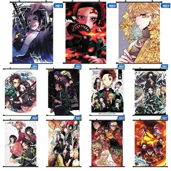 

Japan Anime Demon Slayer: Kimetsu no Yaiba Kamado Tanjirou Kamado Nezuko Wall Scroll Poster Wall Hanging Poster Home Decor