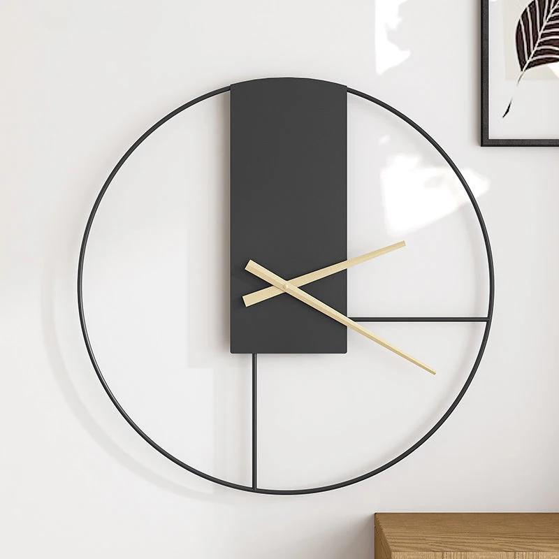 Retro Metal Walnut Mute Wall Clock B  