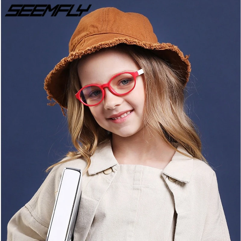 

Seemfly Baby Anti Blue Light Glasses Frame Kids Silicone Computer Game Optical Spectacle Goggles Eyeglasses For Boys Girls 2019
