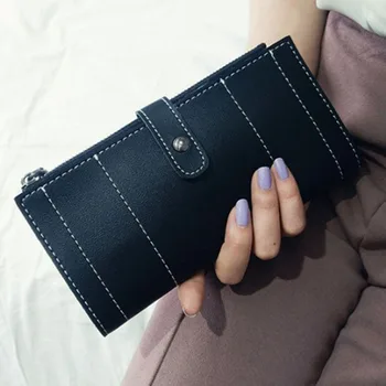 

Hot Sale Bag For Women Korean Version Long Clutch Multifunction Wallet Female Money Card Holders PU Leather Women Handbag Purse