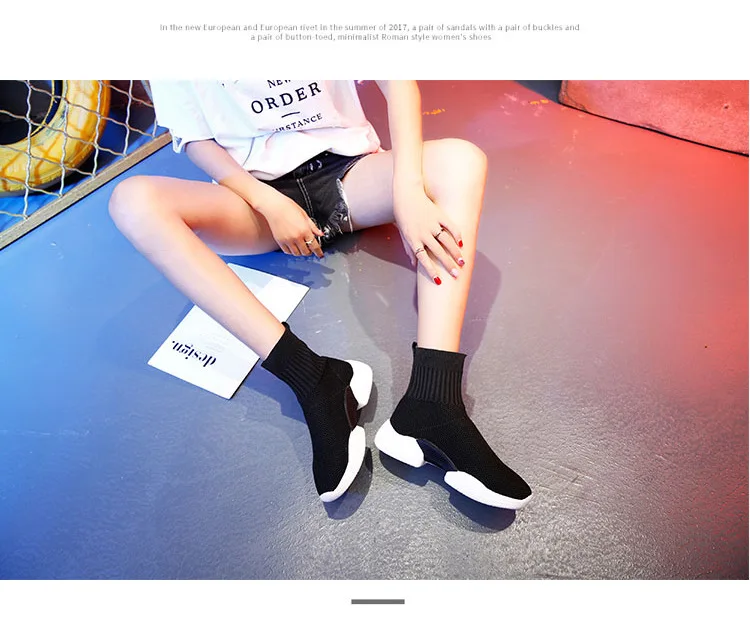 DORATASIA/Новинка; INS; корейский стиль; Стрейчевые сапоги для женщин; коллекция года; сезон осень; дышащие носки; ботиночки; милые модные женские кроссовки