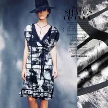 118 см широкий шелковый стрейч метр атласной ткани 19 мм цифровой струйный атласный шелк ткань для платья спандекс ткань оптом шелковая ткань