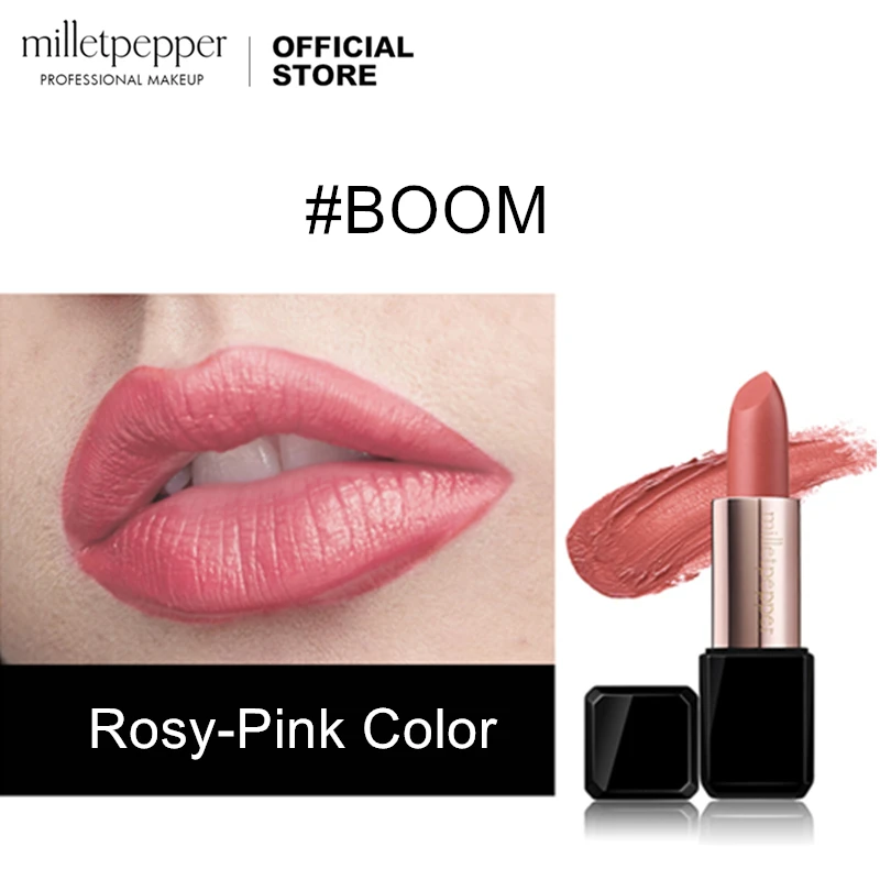 

milletpepper BOOM Lipstick Pink with a Creamy Finish
