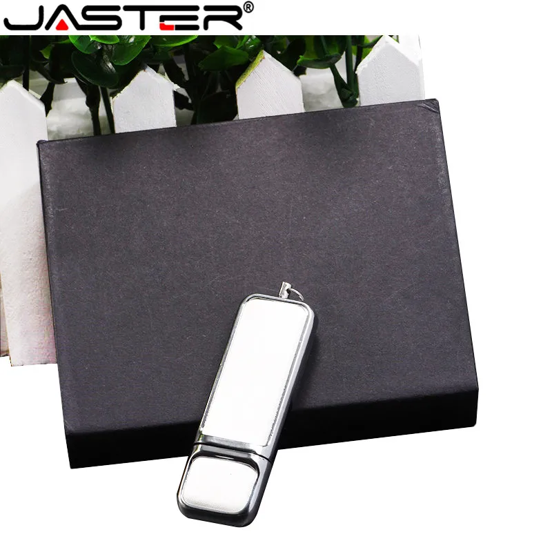 Новый кожаный usb накопитель JASTE с коробкой высокого качества 2 0|USB флэш-накопители|
