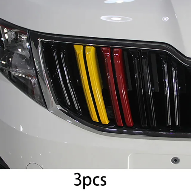 for SKODA KAMIQ 2018-2020 front grille triband Decorative strip 5