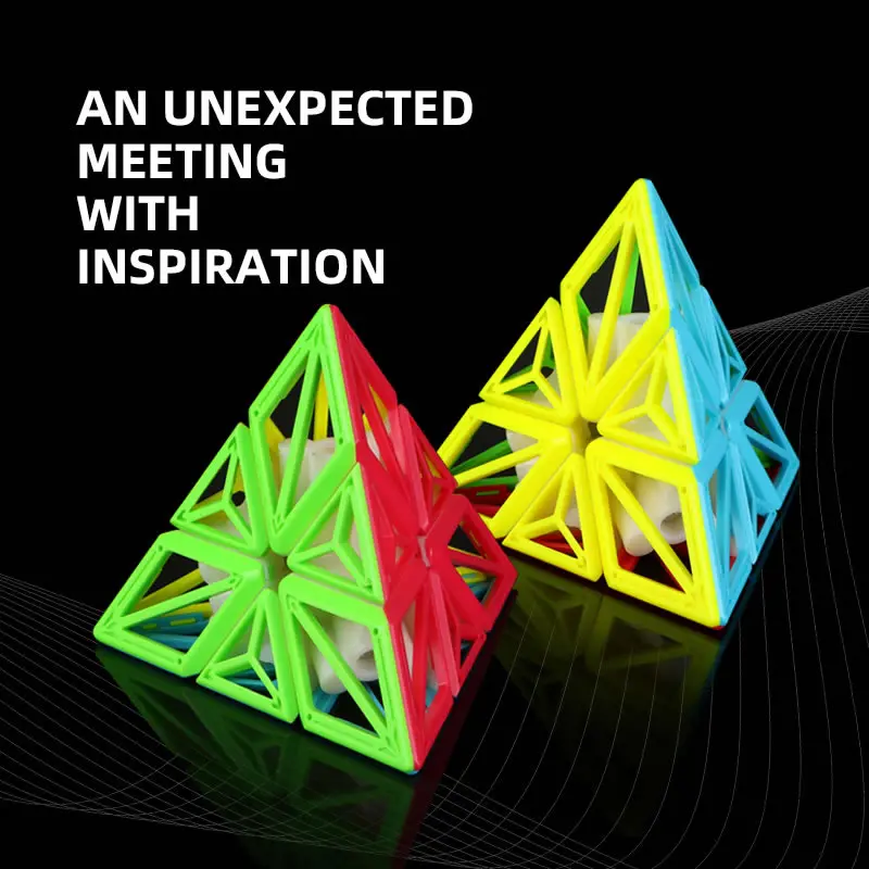 Высококачественный QiYi DNA Pyraminxeds 3x3x3 волшебный куб головоломка Пирамида скорость Рождественский подарок идеи детские игрушки для детей
