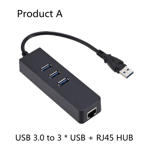 Portable USB3.0 Hub USB Hub3.0 Multi-USB Splitter3 Hab Use Power Adapter 4/7 Port Multi-Extender 2.0 USB3 Hub with Switch