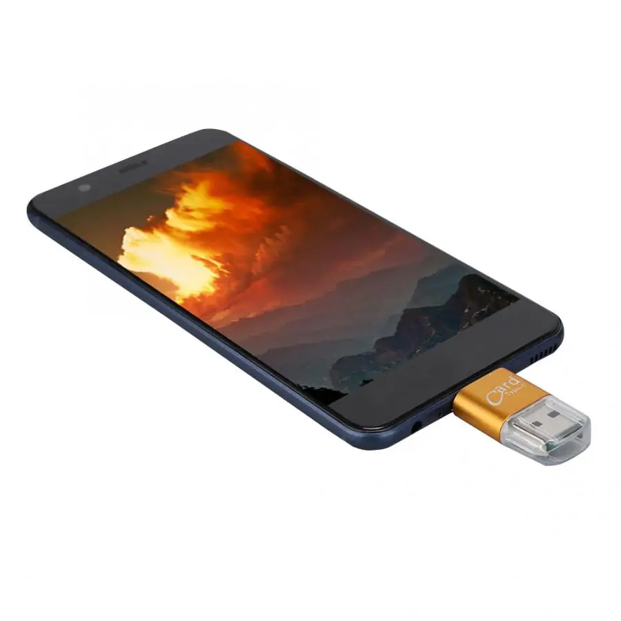 Мини 2 в 1 тип-c USB2.0 OTG TF кардридер высокоскоростной Многофункциональный кардридер для samsung/MIUI/телефоны Sony