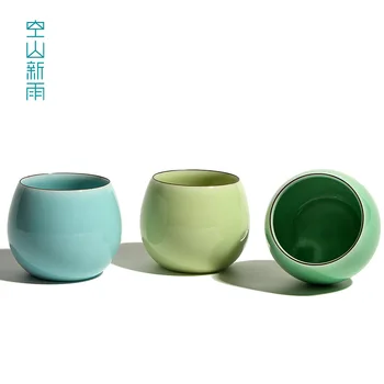 

Empty Mountain Xinyu Creative Longquan Celadon Household Hospitality Tea Cup Spring Cup Ceramic Glass Gift Cup
