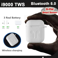 I9000 TWS наушники всплывающие 3 батареи 1:1 Реплика с беспроводной зарядкой Беспроводные Bluetooth 5,0 наушники стерео для телефона