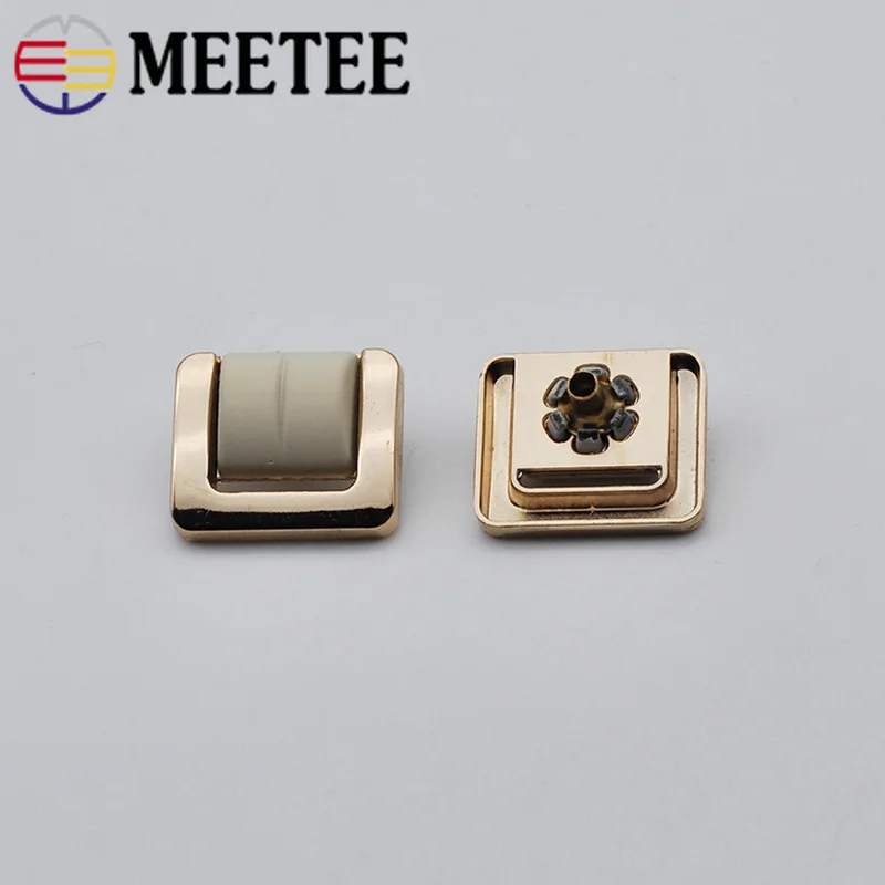 Meetee 10 комплектов 20*17 мм металлические кнопки нажимные шпильки крепежные сделай