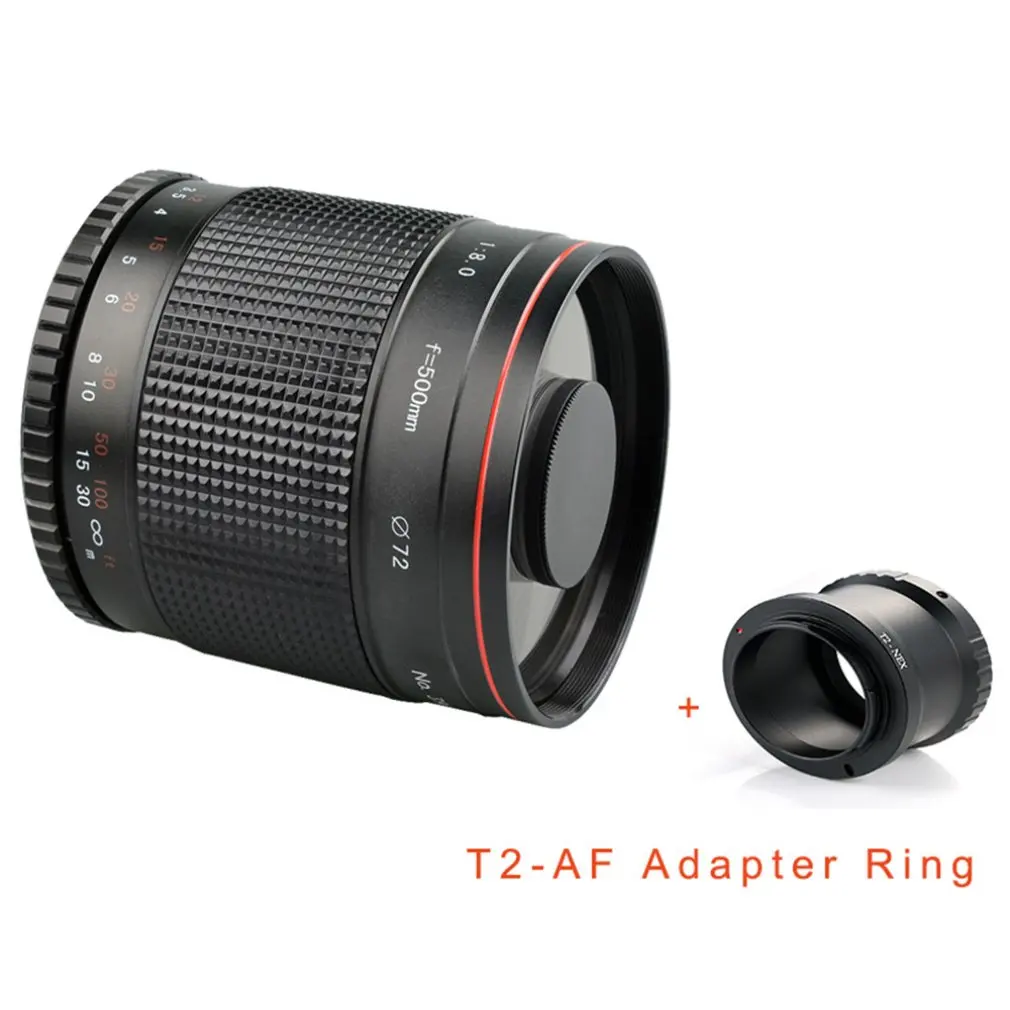 

Portable Ultra-long Focal Lens 500mm F / 8 Ultra-long Focal Lens for Canon/Pentax/M4/3/SONY/NEX High Performance