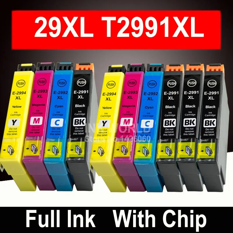 Vædde Addition nakke For Epson Xp-345 Xp-442 Xp-445 Xp-247 Ink Cartridge Cartridges Expression  Home Europe Printer T2991 - Ink Cartridges - AliExpress
