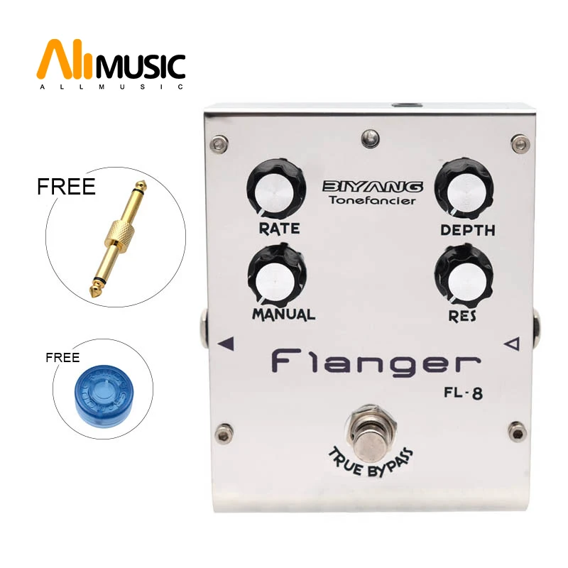 Biyang ToneFancier FL-8 аналоговый Flanger электрогитарный эффект педаль настоящий Обход с Золотая педаль разъем