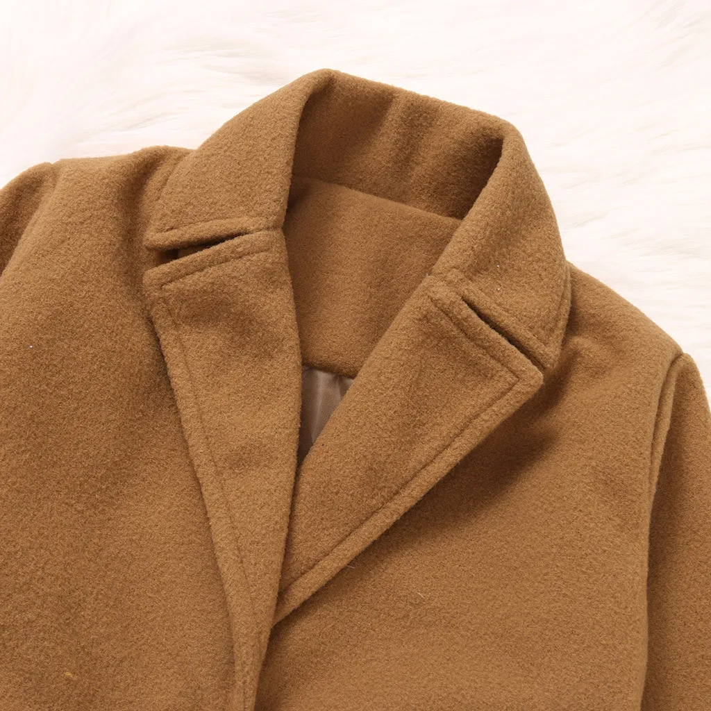 Детское пальто куртка для малышей детская куртка зимнее однотонное ветрозащитное пальто с длинными рукавами теплая верхняя одежда, куртка для девочек