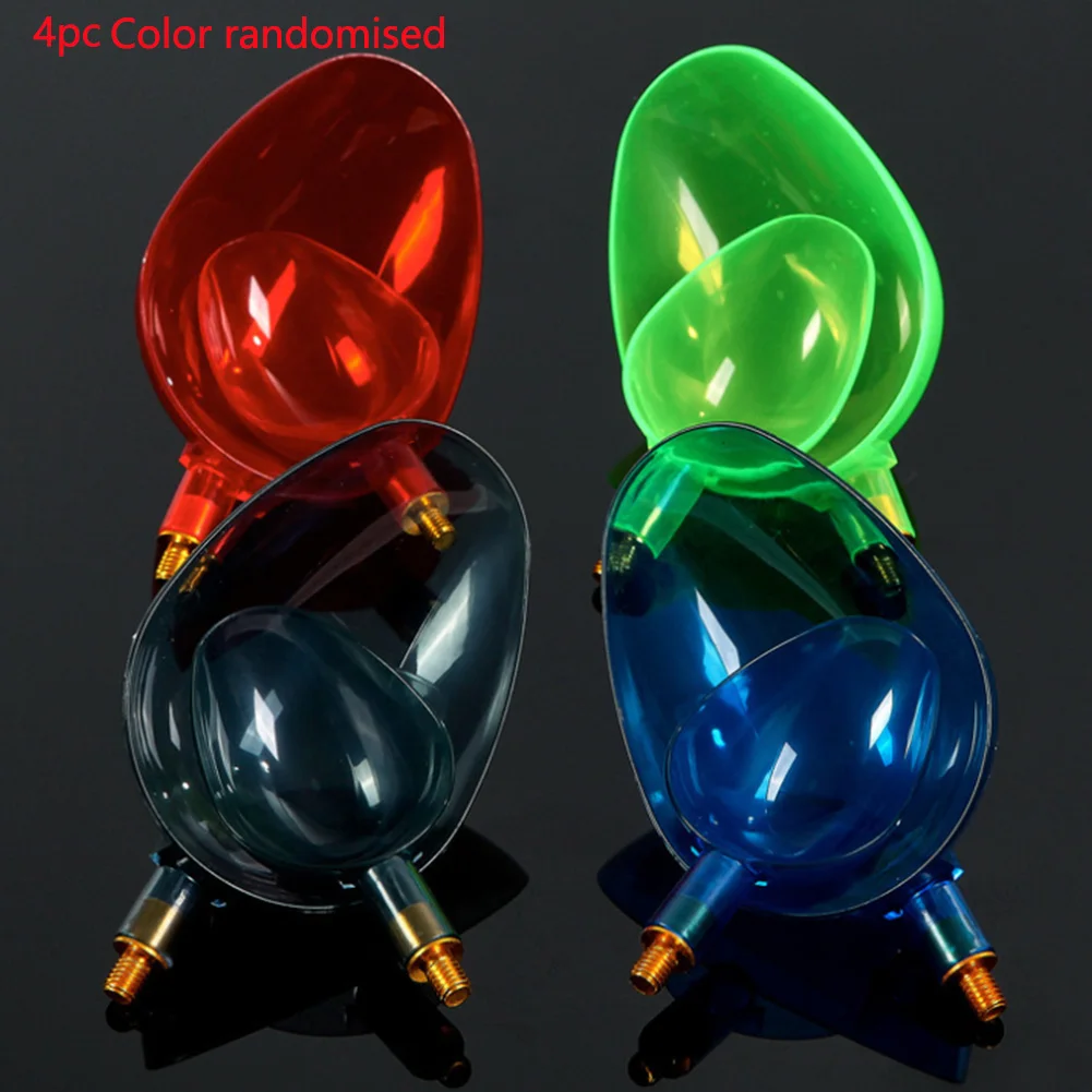 

For Food Particle Fishing Tool Translucent For Fish Bait Spoon Head Color Random Portable 2pcs/set Casting Scoop Rugged Plastic