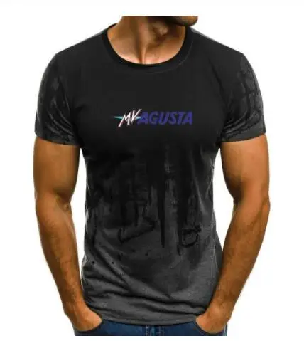 MV Agusta Corse Print t-Shirt мужские футболки мужские летние топы с принтом брызг-чернил мужские повседневные футболки с круглым вырезом и коротким рукавом F - Цвет: 4