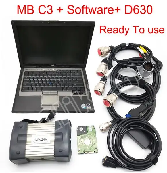 Лучшее Качество MB Star C3 автоматический диагностический инструмент STAR C3 Pro Multuplexer Star диагностический инструмент с программным обеспечением HDD+ X200T ноутбук - Цвет: C3 with HDD N d630